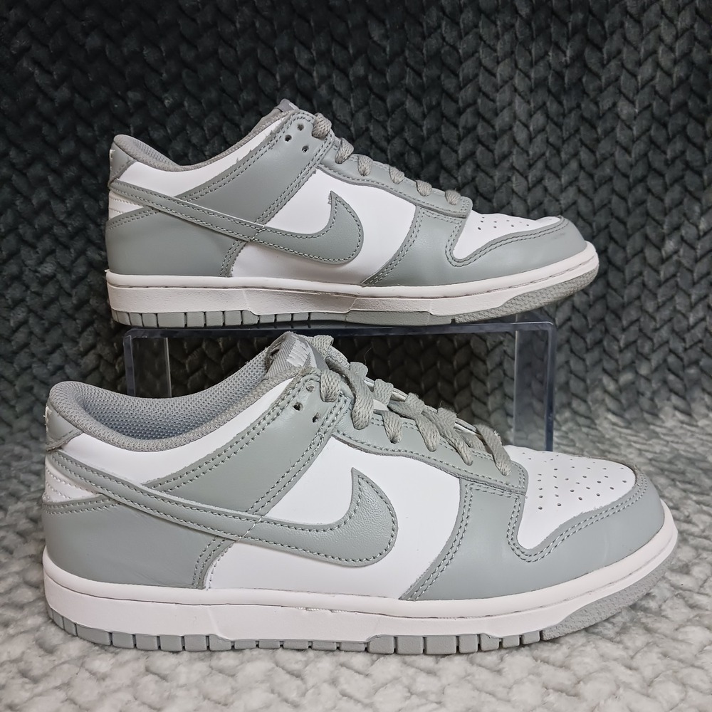 Nike Dunk Low GS White Light Smoke Grey Youth Sneakers Shoes Size 5.5Y